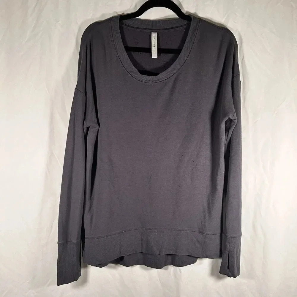 Athleta Sweater Women's Small Grey Long Sleeve Crew Neck
